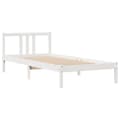 Miniatyrbillede 7 af 10: sengeramme uden madras 90x200 cm massivt fyrretræ hvid