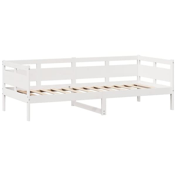 Dagbädd med lådor vit 80x200 cm massiv furu