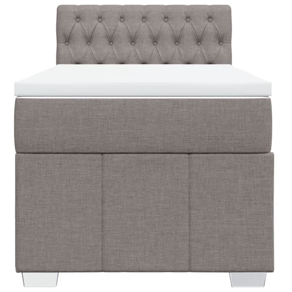 Continental sänky patjalla Taupe Kangas 90x190 cm