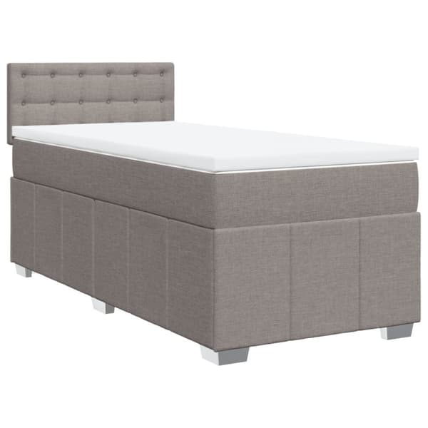 Continental sänky patjalla Taupe Kangas 90x190 cm