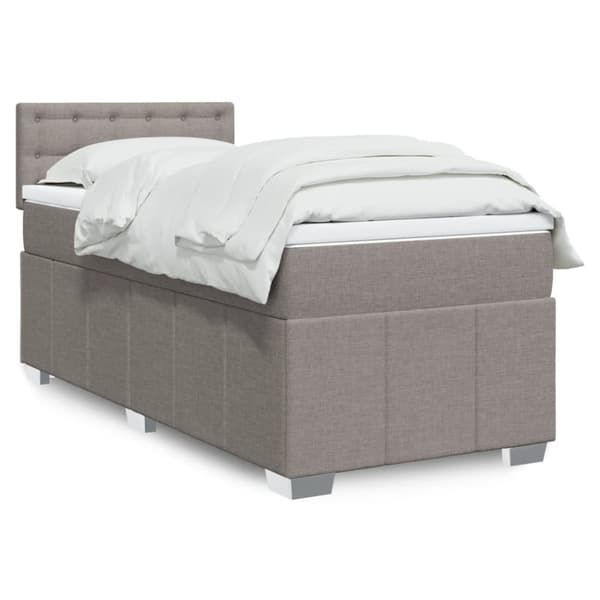 Continental sänky patjalla Taupe Kangas 90x190 cm