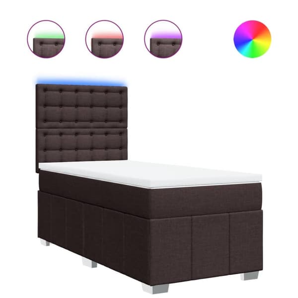 Continental Bed Patja Ruskea Kangas 100x200 cm