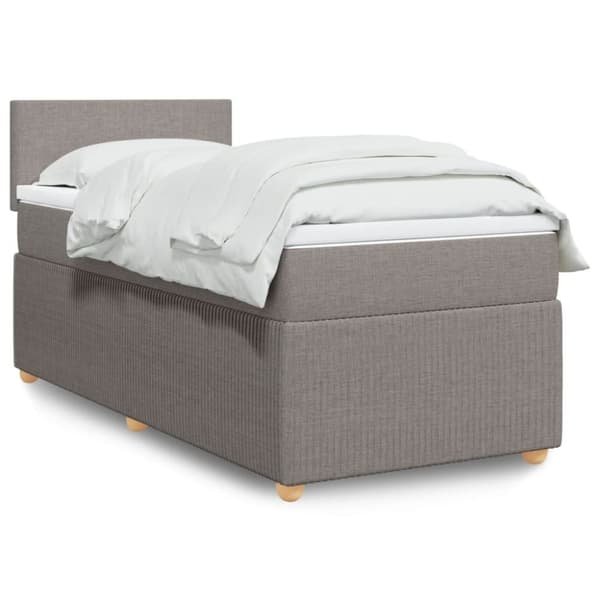 Continental sänky patjalla Taupe Kangas 90x200 cm