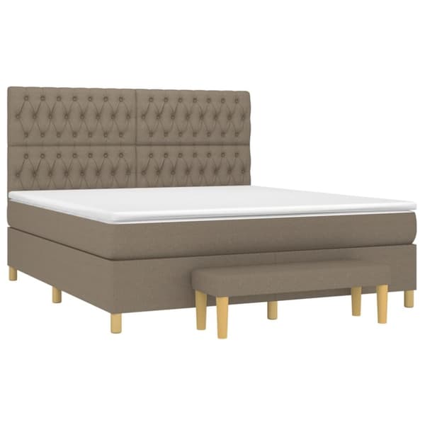 Continental sänky patjalla Taupe Kangas 180x200 cm