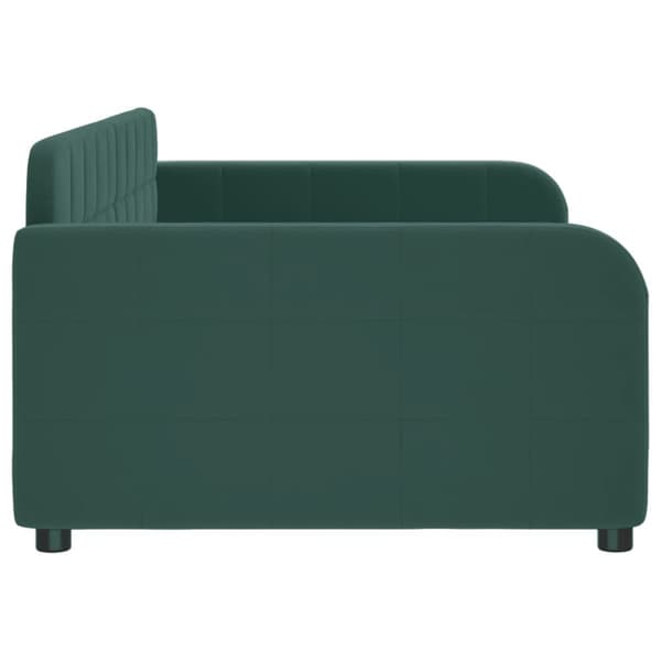 daybed 100x200 cm velour mørkegrøn