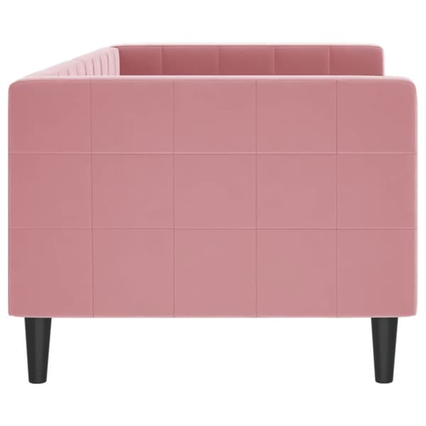 daybed 80x200 cm velour pink