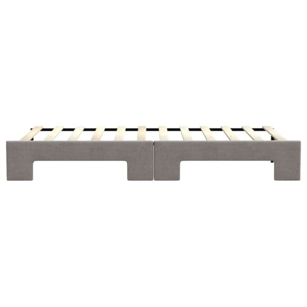 Dagbädd utdragbar taupe 80x200 cm tyg