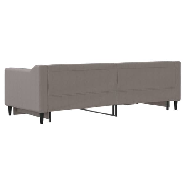 Dagbädd utdragbar taupe 80x200 cm tyg