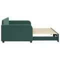 Miniatyrbillede 4 af 10: daybed med udtræk 90x200 cm velour mørkegrøn
