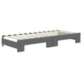 Miniatyrbillede 6 af 10: daybed med udtræk og skuffer 80x200 cm stof mørkegrå