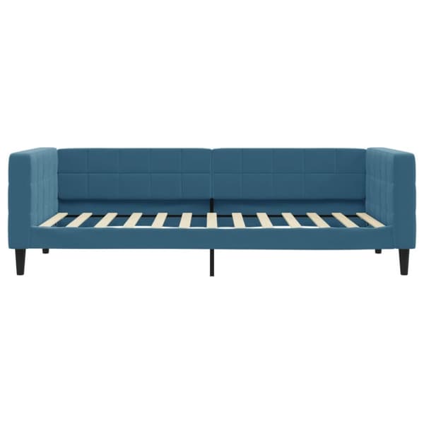 Dagbädd utdragbar med lådor blå 100x200 cm sammet