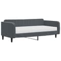 Miniatyrbillede 2 af 10: daybed med madras 100x200 cm velour mørkegrå