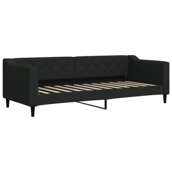 daybed med madras 80x200 cm stof sort