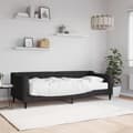 Miniatyrbillede 1 af 10: daybed med madras 80x200 cm stof sort