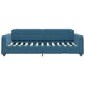 Miniatyrbillede 4 af 10: daybed med madras 90x200 cm velour blå