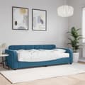Miniatyrbillede 1 af 10: daybed med madras 90x200 cm velour blå