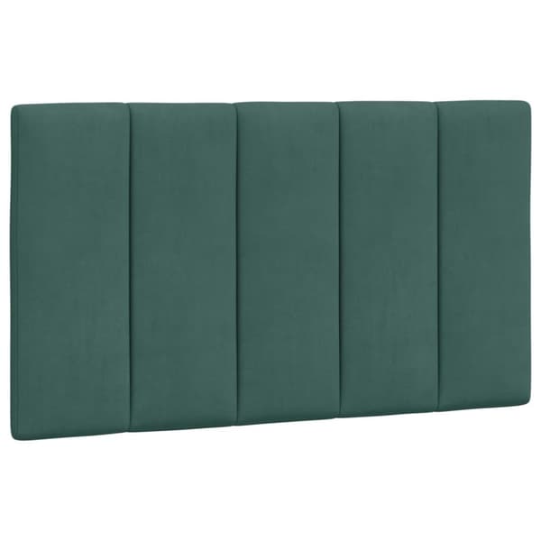 seng med madras 90x190 cm velour mørkegrøn