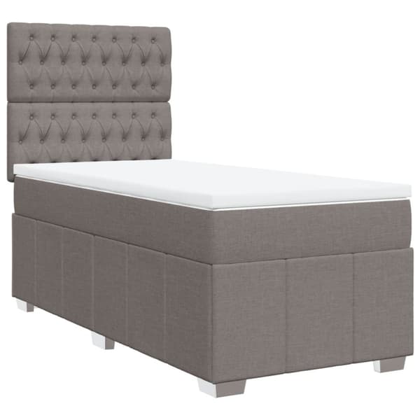 Continental sänky patjalla Taupe Kangas 90x200 cm