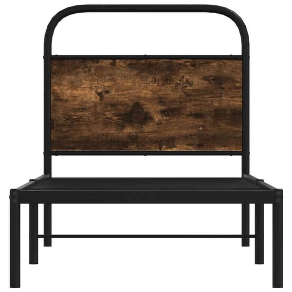Sänky ilman patjaa 75x190 cm savustettu tammi