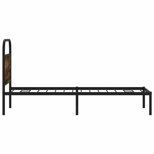 Sänky ilman patjaa 75x190 cm savustettu tammi