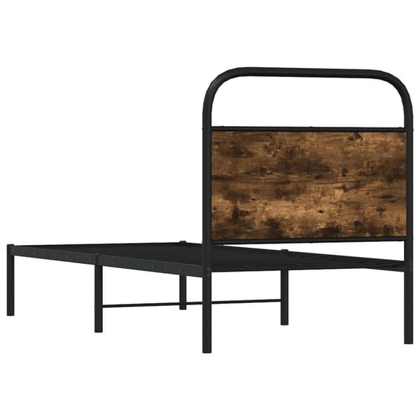 Sänky ilman patjaa 75x190 cm savustettu tammi
