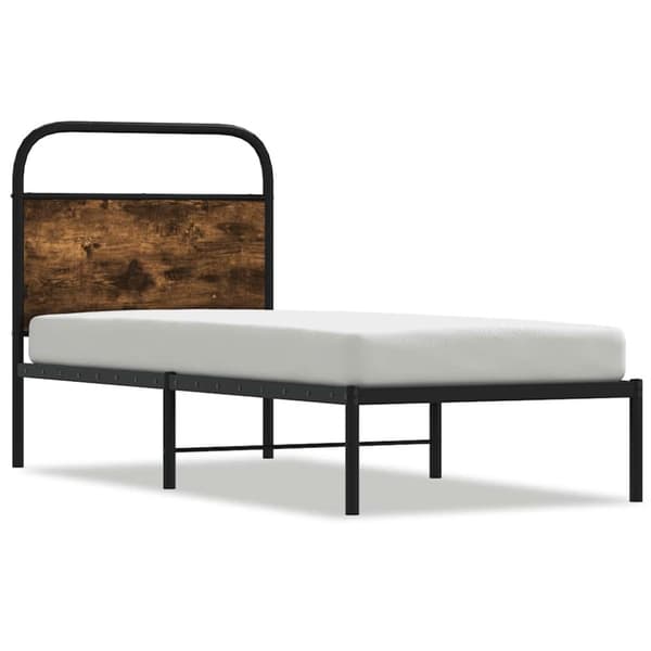 Sänky ilman patjaa 75x190 cm savustettu tammi
