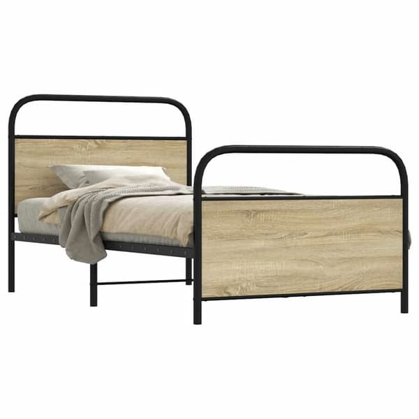 Sänky ilman patjaa 90x190 cm Sonoma Oak