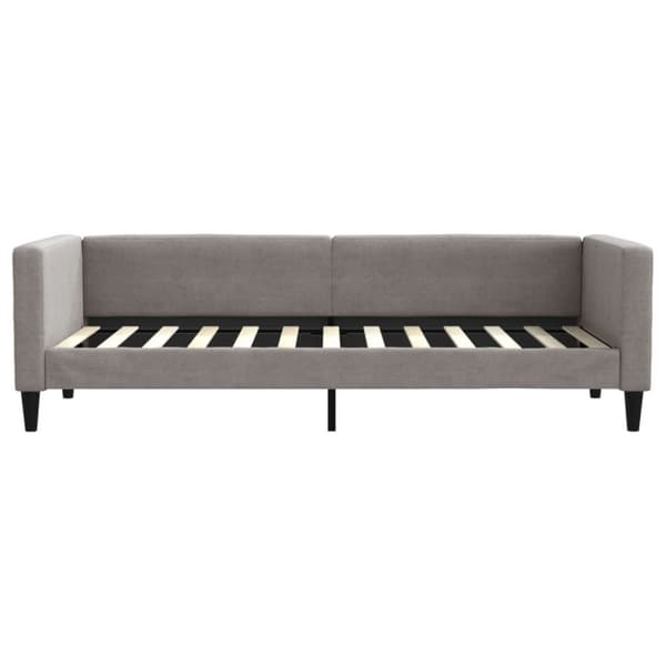 daybed 80x200 cm stof gråbrun