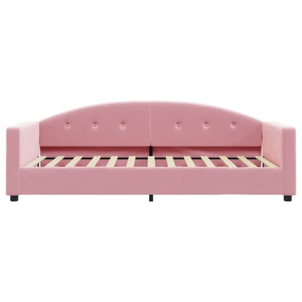 Dagbädd rosa 90x200 cm sammet