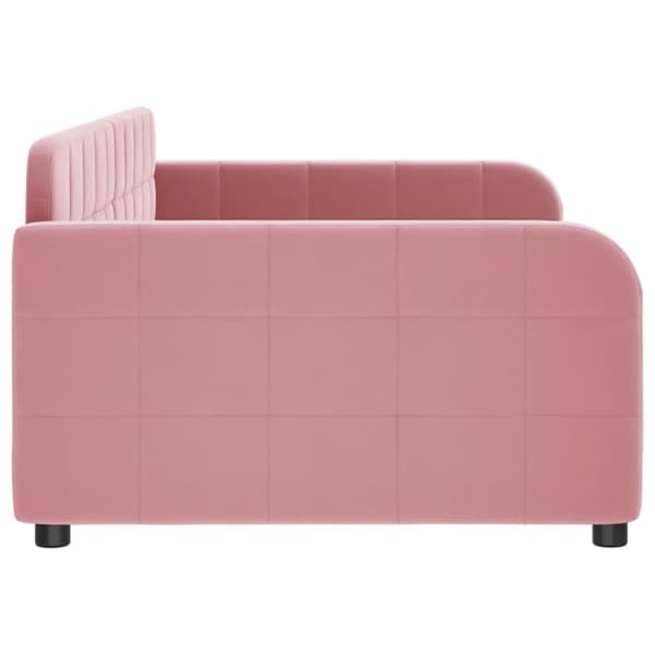 Vuodesohva Pinkki 100x200 cm samettiverhoilu