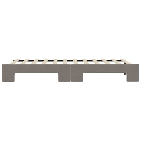 Dagbädd utdragbar taupe 90x200 cm tyg