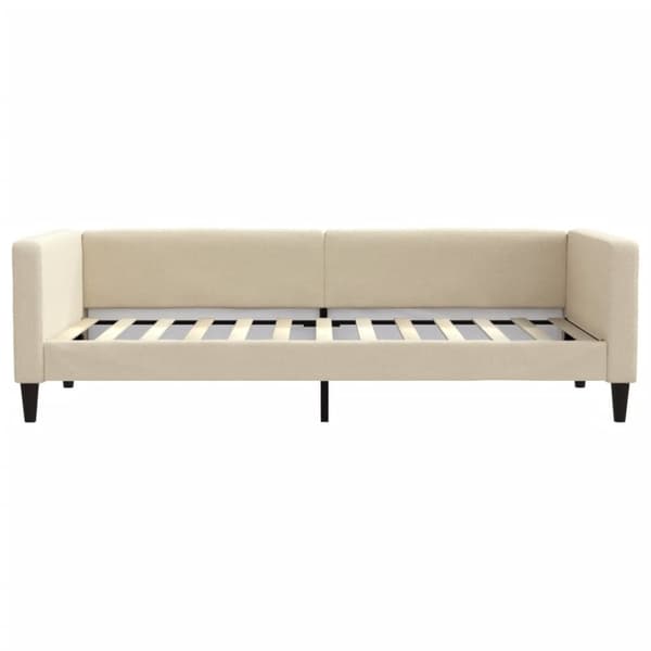 Dagbädd utdragbar gräddvit 90x200 cm tyg