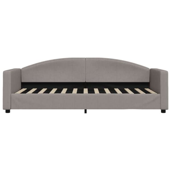 daybed med udtræk 80x200 cm stof gråbrun