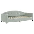 Miniatyrbillede 6 af 9: daybed med udtræk 80x200 cm velour lysegrå