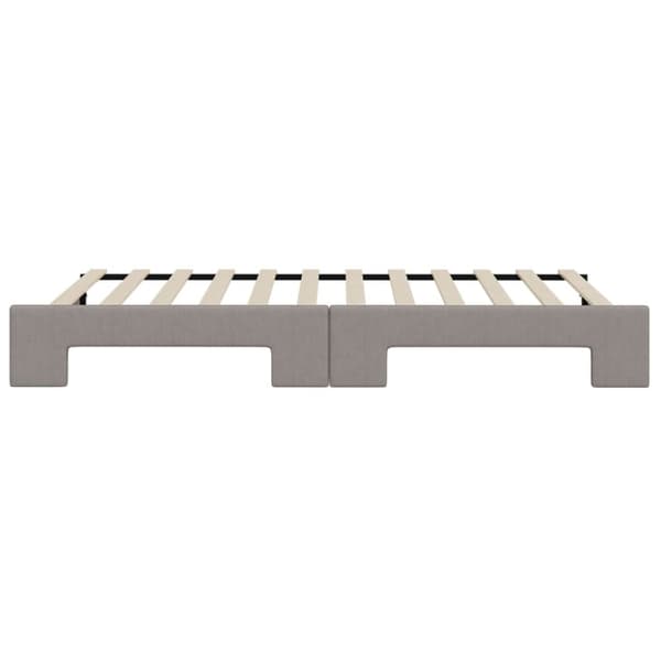 Dagbädd utdragbar taupe 100x200 cm tyg