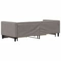 Miniatyrbillede 5 af 10: daybed med udtræk og skuffer 80x200 cm stof gråbrun