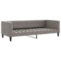 Miniatyrbillede 6 af 10: daybed med udtræk og skuffer 80x200 cm stof gråbrun