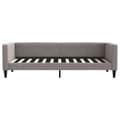 Miniatyrbillede 7 af 10: daybed med udtræk og skuffer 80x200 cm stof gråbrun