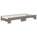Miniatyrbillede 8 af 10: daybed med udtræk og skuffer 80x200 cm stof gråbrun