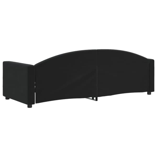Vuodesohva Musta 80x200 cm samettiverhoilu
