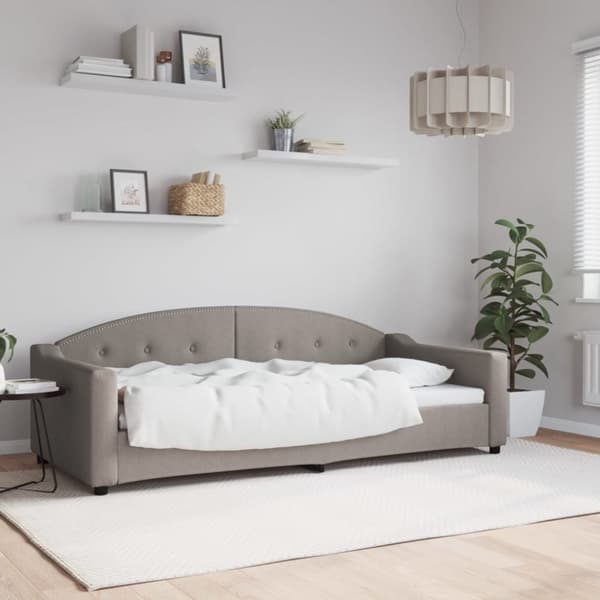 Dagbädd taupe 90x200 cm tyg