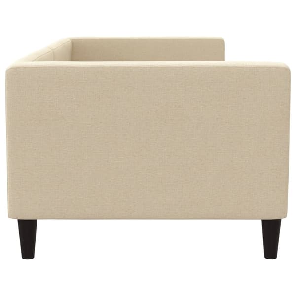 daybed 80x200 cm stof cremefarvet