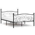 Miniatyrbillede 1 af 5: sengestel med lamelbund 140 x 200 cm metal sort