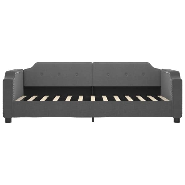 daybed 90x190 cm stof mørkegrå