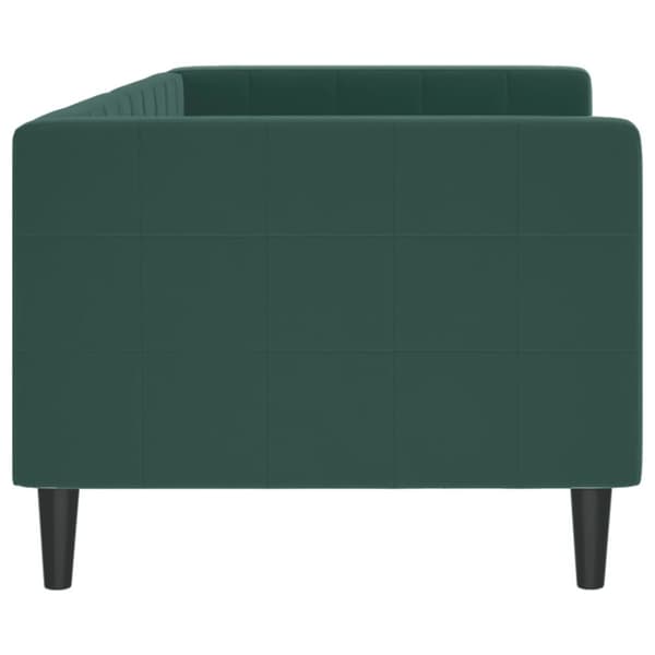 daybed 80x200 cm velour mørkegrøn