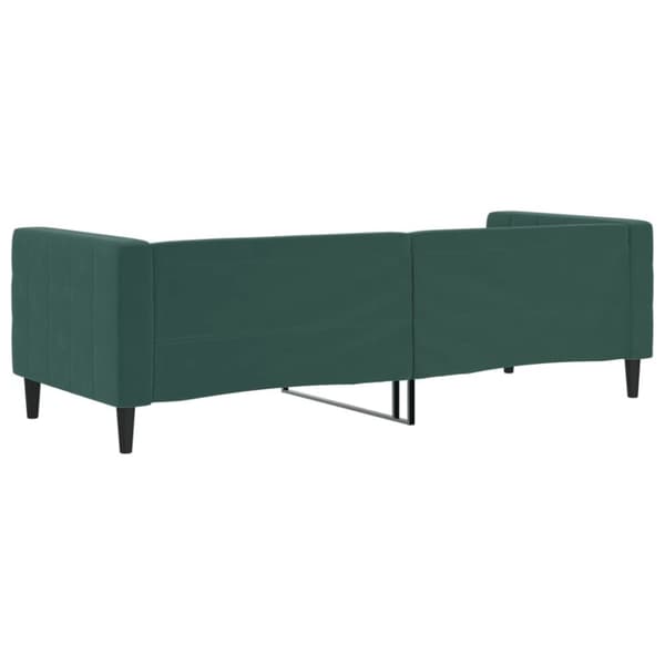 daybed 80x200 cm velour mørkegrøn