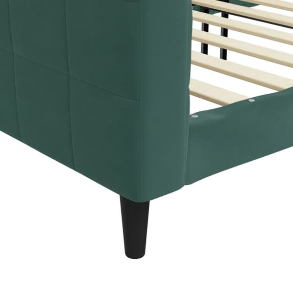 daybed 80x200 cm velour mørkegrøn