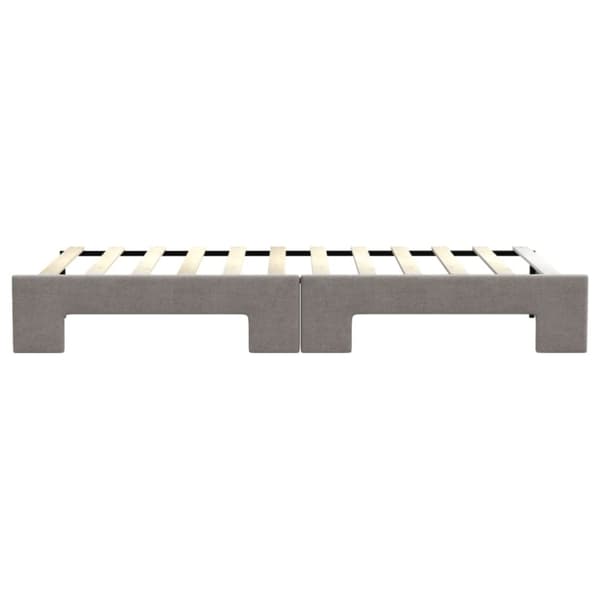 Dagbädd utdragbar taupe 80x200 cm tyg