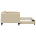 Miniatyrbillede 4 af 10: daybed med udtræk 100x200 cm stof cremefarvet
