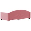 Miniatyrbillede 5 af 9: daybed med udtræk 90x200 cm velour lyserød